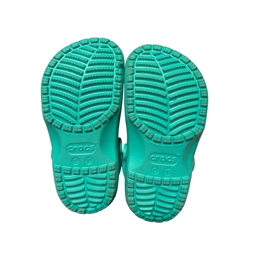 Crocs Classic Clog Toddler Size 10C Turquoise Slip On Unisex Comfort